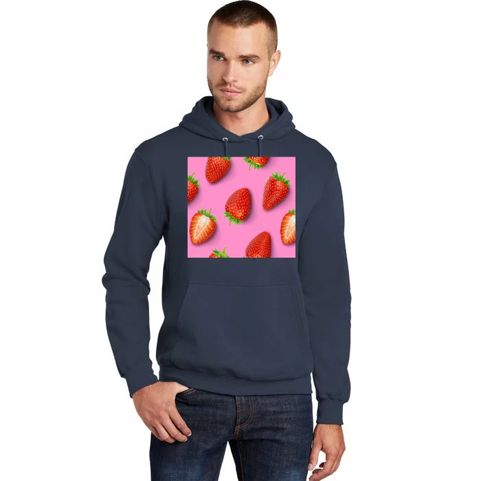 Strawberry seamless pattern Tall Hoodie