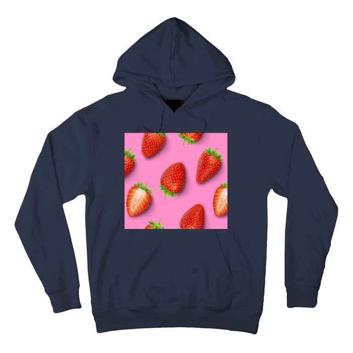 Strawberry seamless pattern Tall Hoodie