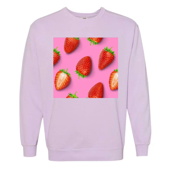 Strawberry seamless pattern Garment-Dyed Sweatshirt