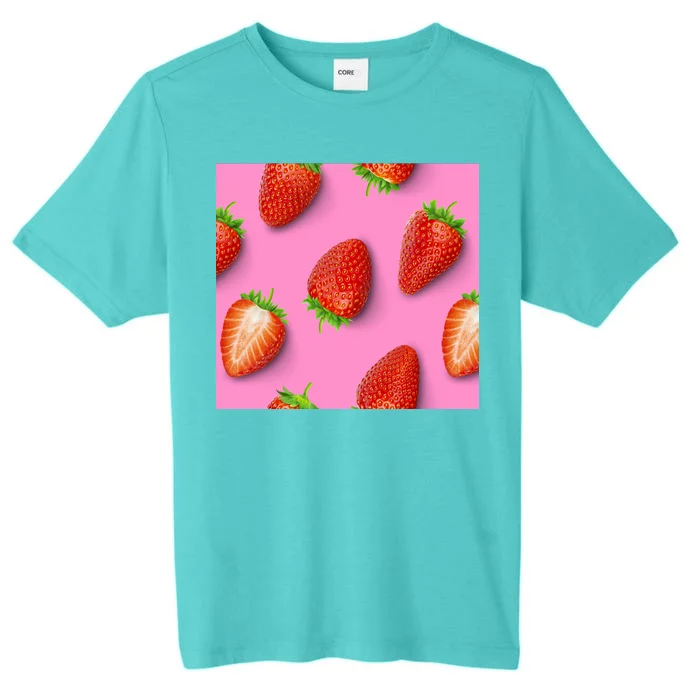 Strawberry seamless pattern ChromaSoft Performance T-Shirt