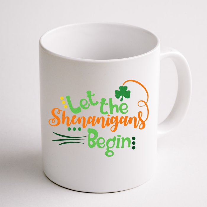 Shenanigans Saint Patrick's Day Lucky Charmss Paddy's Day Front & Back Coffee Mug