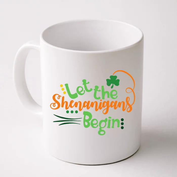 Shenanigans Saint Patrick's Day Lucky Charmss Paddy's Day Front & Back Coffee Mug