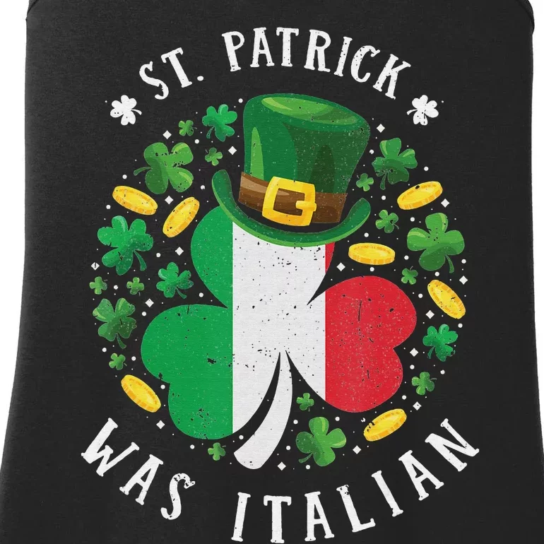 Shamrock St Patrick Was Italian St. Patrick's Day Ladies Essential Tank