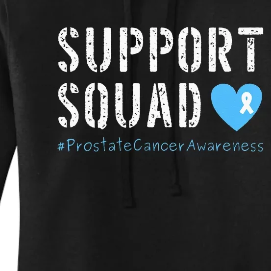 Support Squad Prostate Cancer Awareness Women's Pullover Hoodie