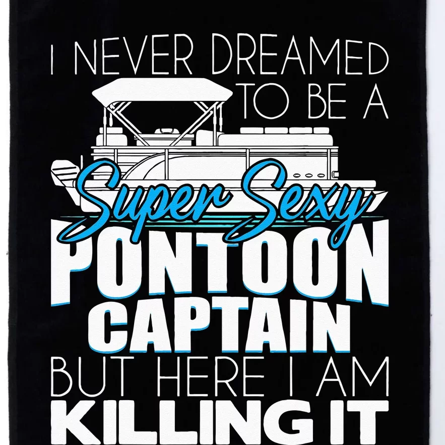 Super Sexy Pontoon Captain Funny Pontoon Boat Pontooning Platinum Collection Golf Towel