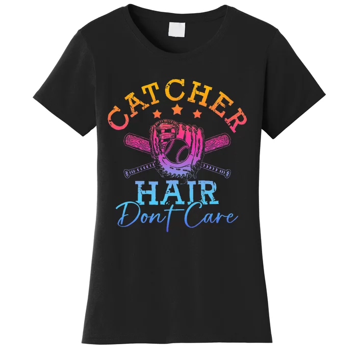 Softball Softball Player Softball Catcher Women's T-Shirt