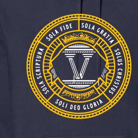 Sola Scriptura Protestant Christian Reformation 5 Solas Premium Hoodie