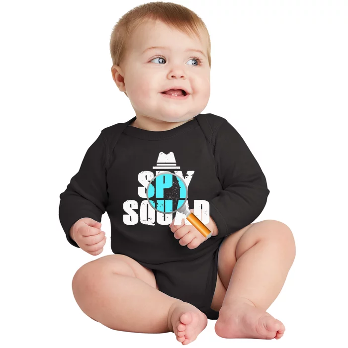 Spy Squad Police Crime Investigator Private Detective Team Baby Long Sleeve Bodysuit