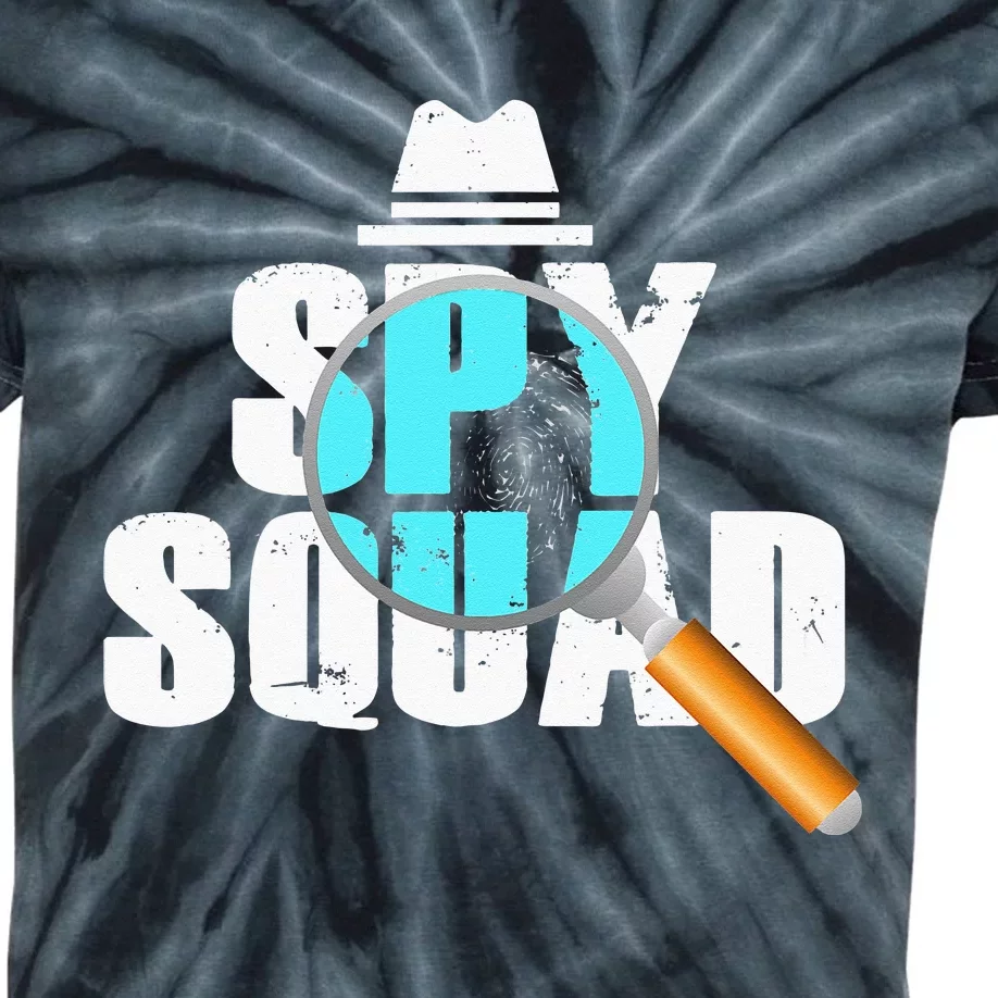 Spy Squad Police Crime Investigator Private Detective Team Kids Tie-Dye T-Shirt