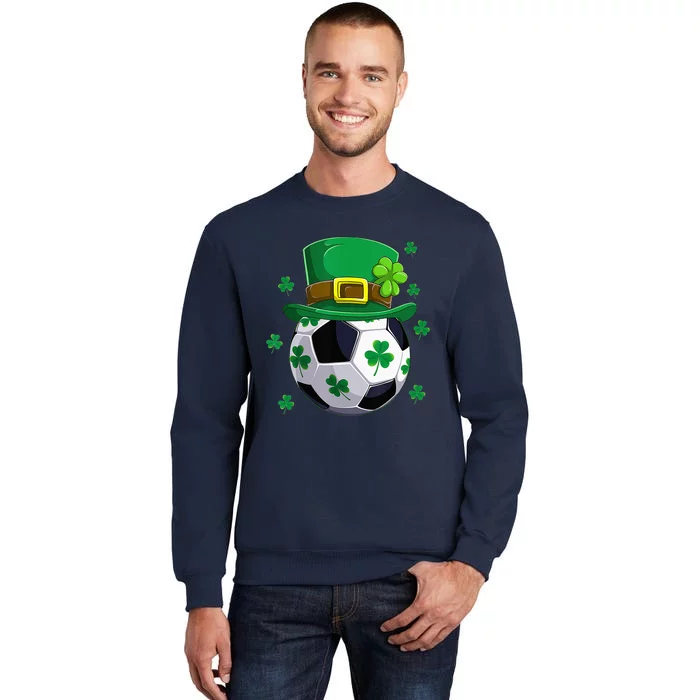 Soccer St Patricks Day Leprechaun Shamrock Sweatshirt