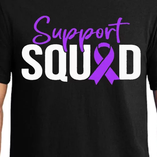 Support Squad Purple Warrior Domestic Violence Awareness Pajama Set