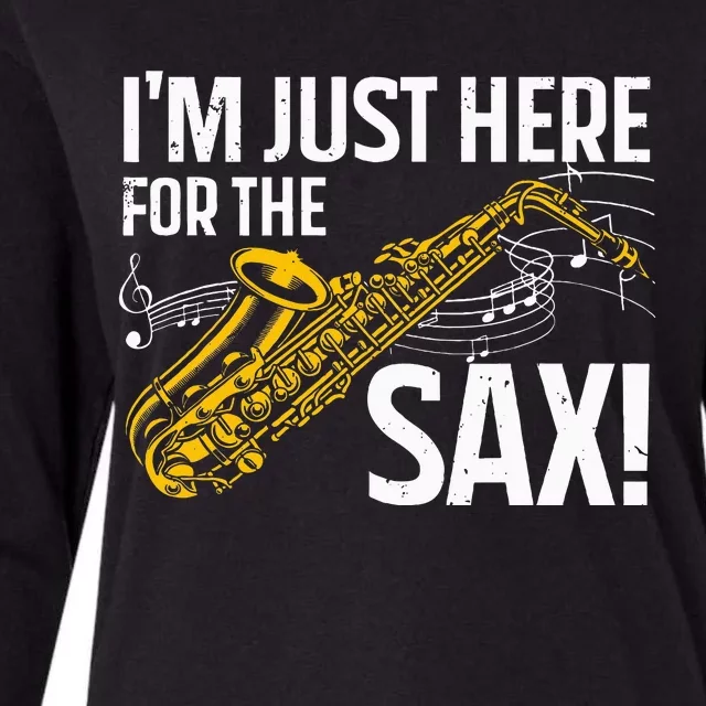 Saxophone Saxophone Player Jazz Womens Cotton Relaxed Long Sleeve T-Shirt