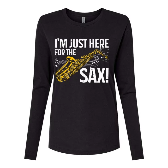 Saxophone Saxophone Player Jazz Womens Cotton Relaxed Long Sleeve T-Shirt