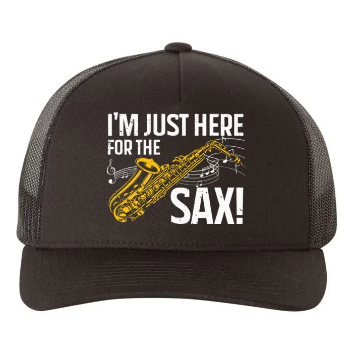 Saxophone Saxophone Player Jazz Yupoong Adult 5-Panel Trucker Hat