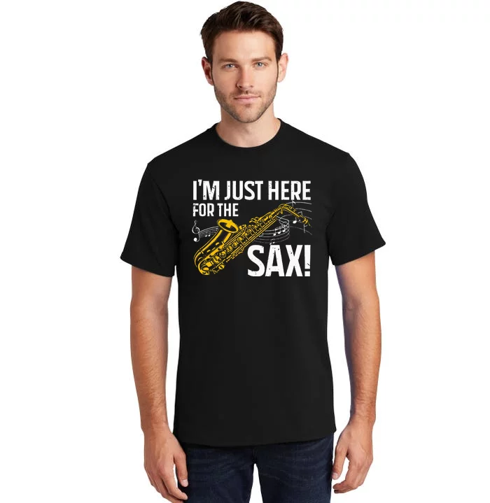 Saxophone Saxophone Player Jazz Tall T-Shirt