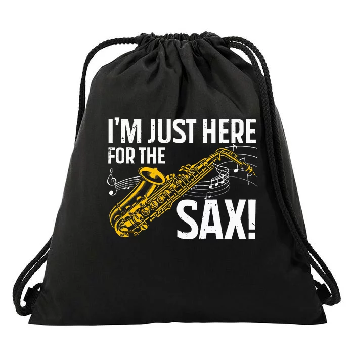 Saxophone Saxophone Player Jazz Drawstring Bag