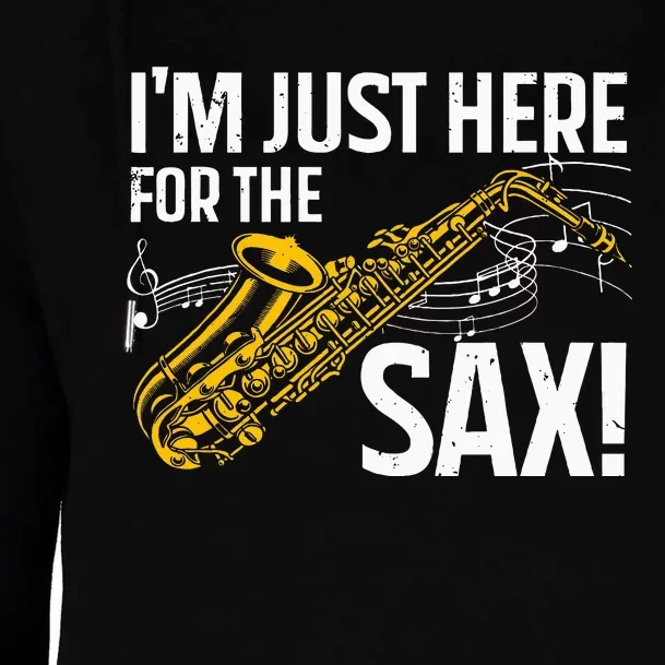 Saxophone Saxophone Player Jazz Womens Funnel Neck Pullover Hood