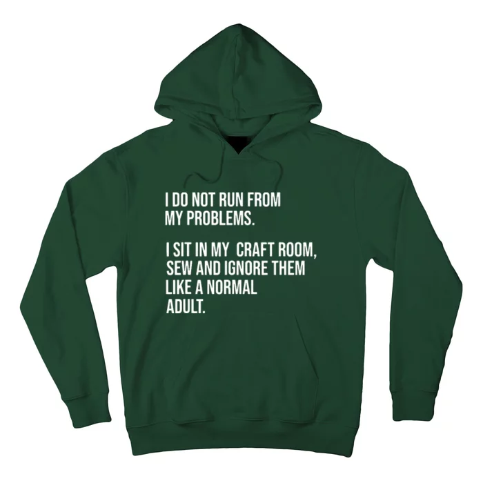 Sew Sewing Quilting Crocheting Funny Hoodie