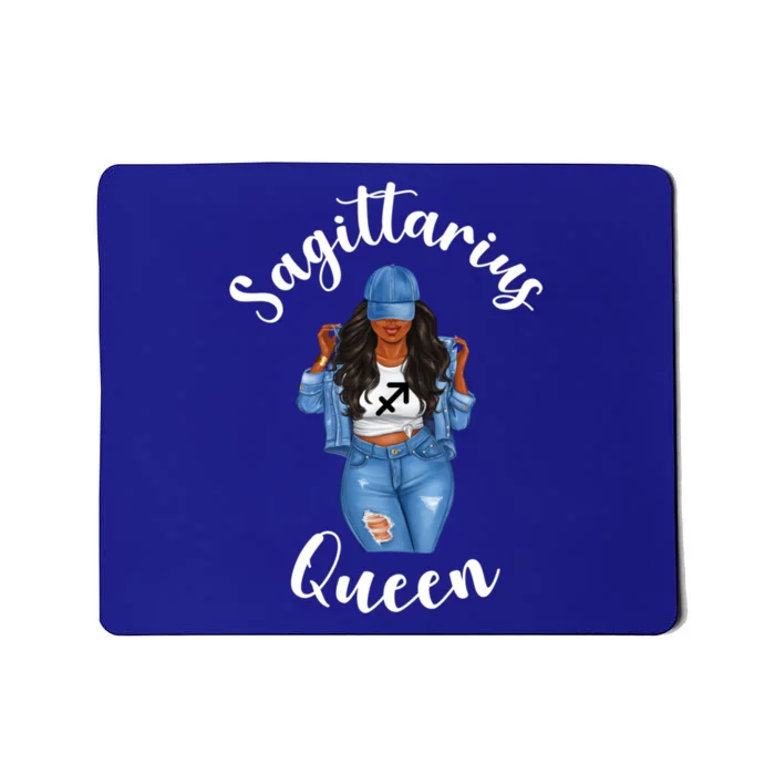 Streetwise Sagittarius Queen African American Black Gift Mousepad