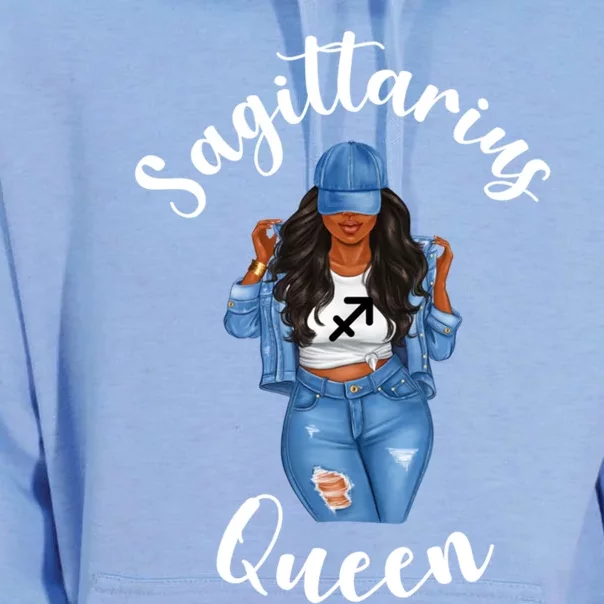 Streetwise Sagittarius Queen African American Black Gift Unisex Surf Hoodie