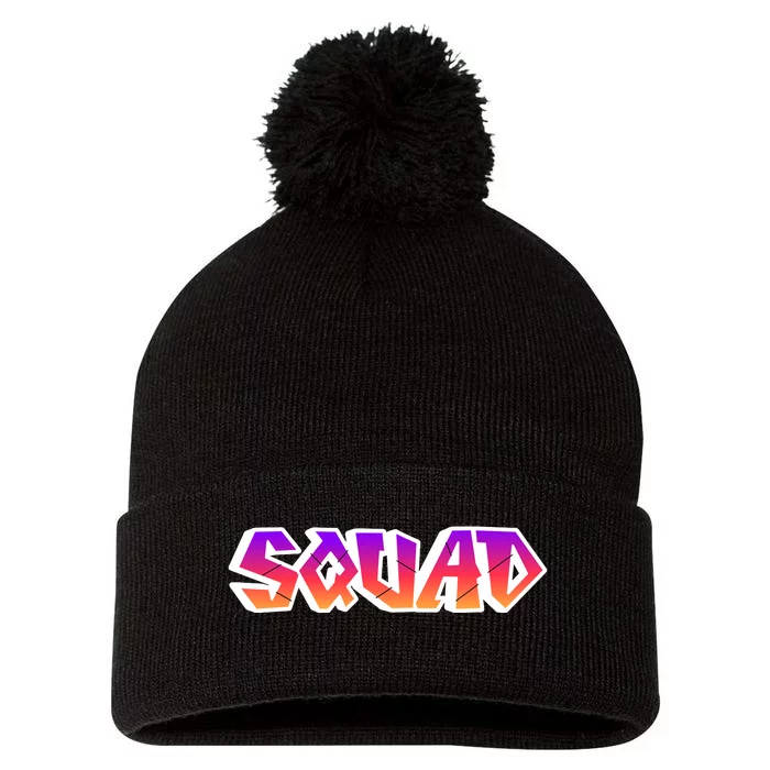 Squad Pom Pom 12in Knit Beanie