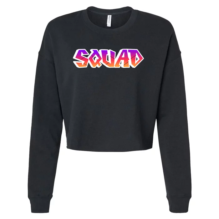 Squad Cropped Pullover Crew