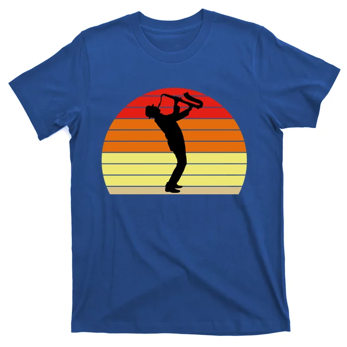 Sunset Saxophone Retro Saxophone Player Cool Gift T-Shirt