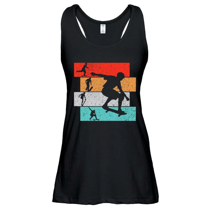 Skater Skateboarder Retro Skateboard Ladies Essential Flowy Tank