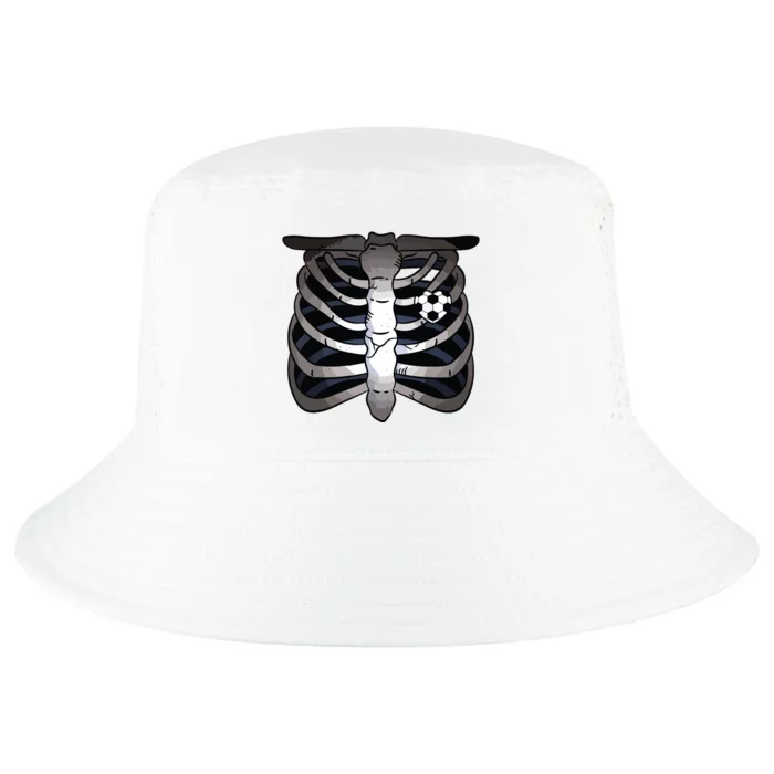 Skeleton Soccer Rib Cage Soccer Lover Halloween Costume Boy Cool Comfort Performance Bucket Hat