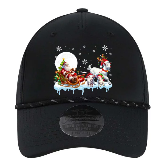 Santa Sleigh Reindeer Group Cute Goats Farmer Rancher Family Gift Performance The Dyno Cap