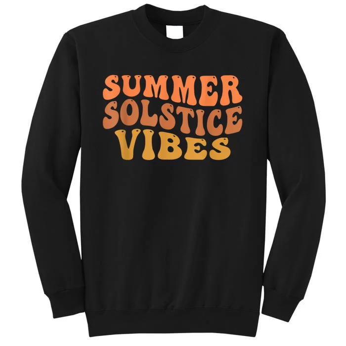 Summer Solstice Retro Wavy Vibe Tall Sweatshirt