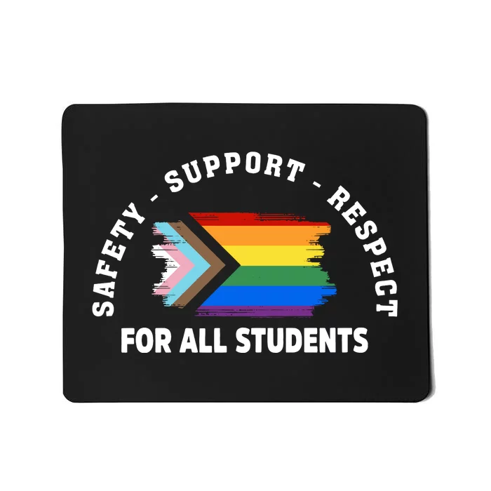 Safety Support Respect All Student LGBTQ Pride Support LGBT Human Rights Mousepad