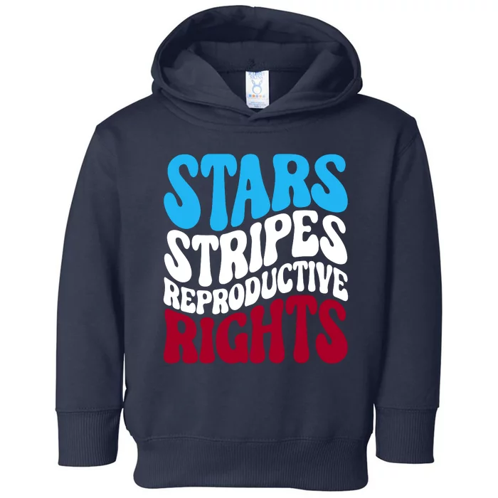 Stars Stripes Reproductive Rights Feminist USA Pro Choice Toddler Hoodie