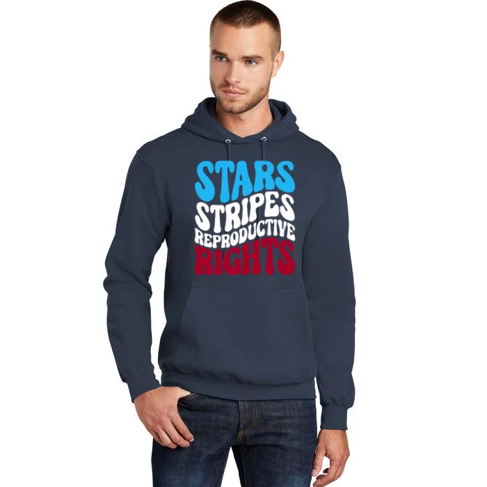 Stars Stripes Reproductive Rights Feminist USA Pro Choice Tall Hoodie