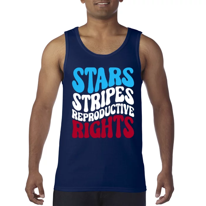 Stars Stripes Reproductive Rights Feminist USA Pro Choice Tank Top