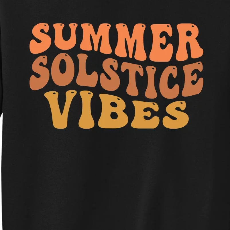 Summer Solstice Retro Wavy Vibe Sweatshirt