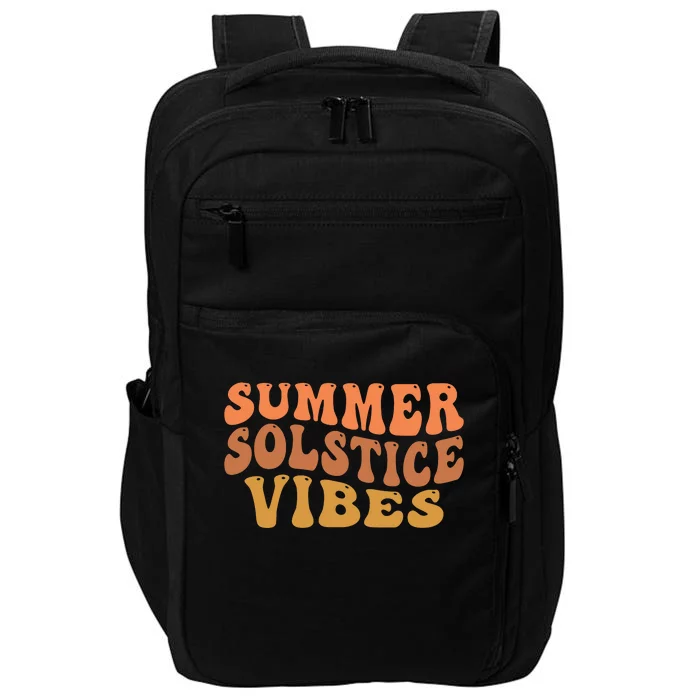 Summer Solstice Retro Wavy Vibe Impact Tech Backpack