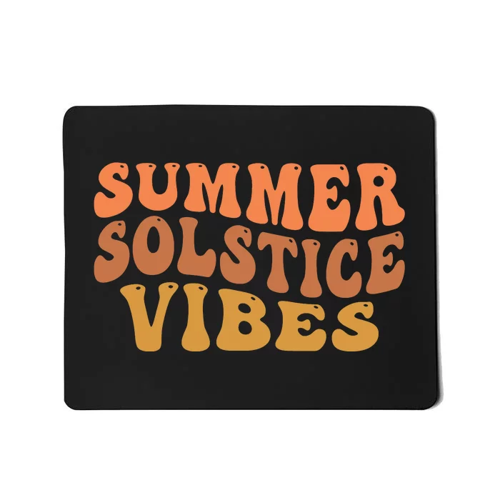 Summer Solstice Retro Wavy Vibe Mousepad