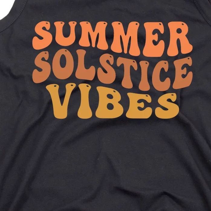 Summer Solstice Retro Wavy Vibe Tank Top