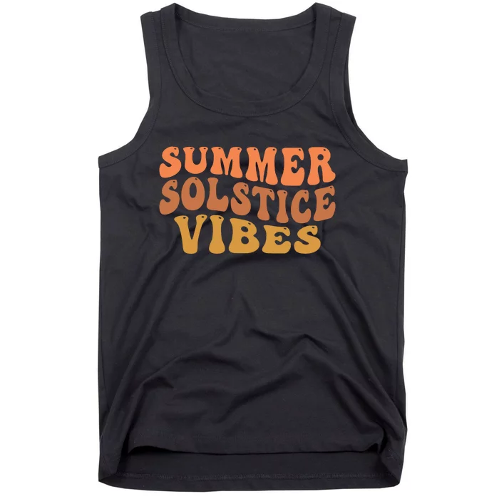 Summer Solstice Retro Wavy Vibe Tank Top