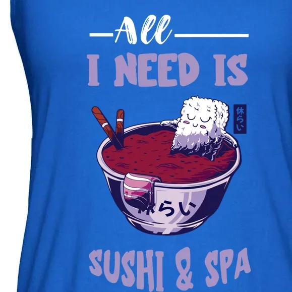 Sushi Spa Ra Bowl Japanese Foodie Asian Food Sushi Lover Gift Ladies Essential Flowy Tank