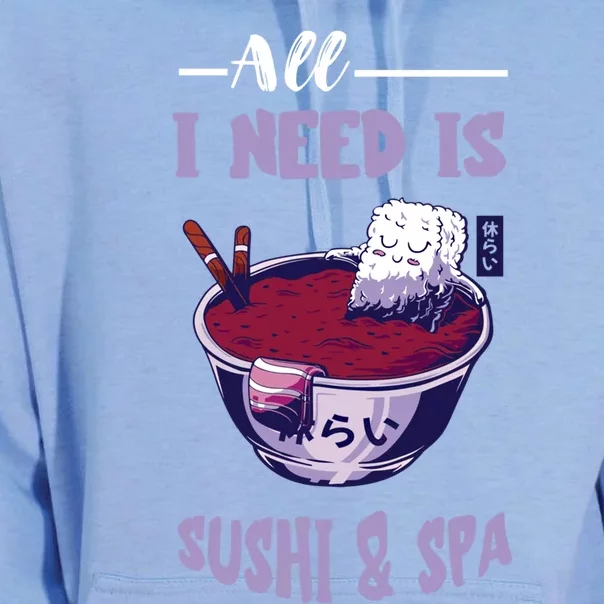 Sushi Spa Ra Bowl Japanese Foodie Asian Food Sushi Lover Gift Unisex Surf Hoodie