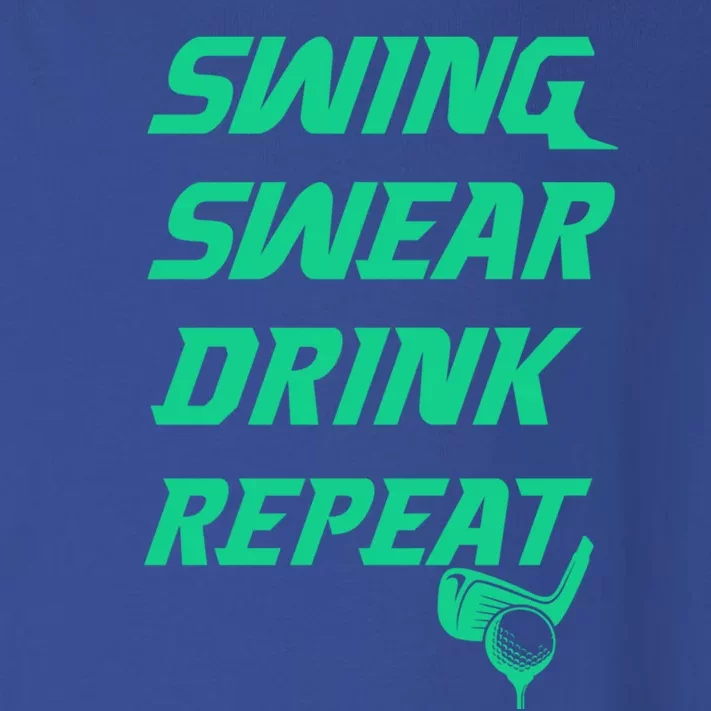 Swing Swear Repeat Golf Golfer Gag Gift Gift Toddler Long Sleeve Shirt