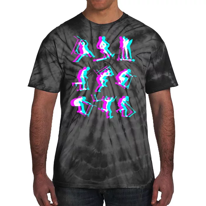 Stunt Scooter Retro Scootering Tie-Dye T-Shirt