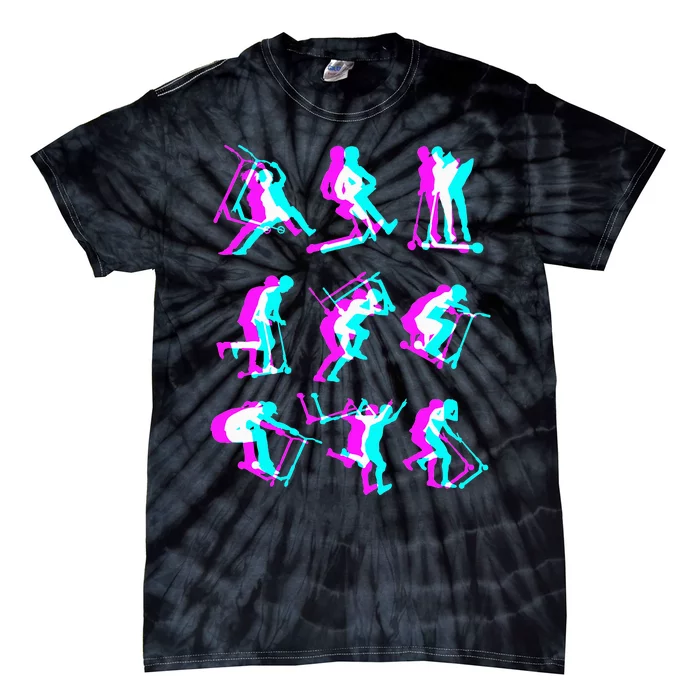 Stunt Scooter Retro Scootering Tie-Dye T-Shirt