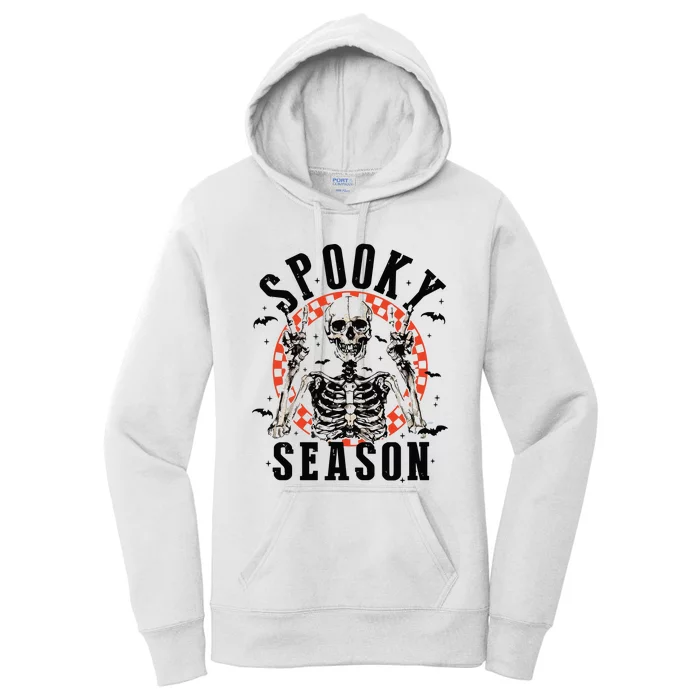 Spooky Season Retro Halloween Women's Pullover Hoodie