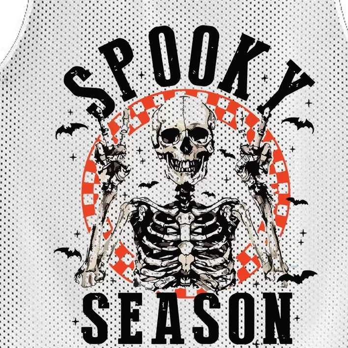 Spooky Season Retro Halloween Mesh Reversible Basketball Jersey Tank