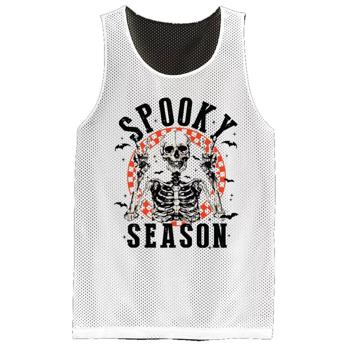 Spooky Season Retro Halloween Mesh Reversible Basketball Jersey Tank