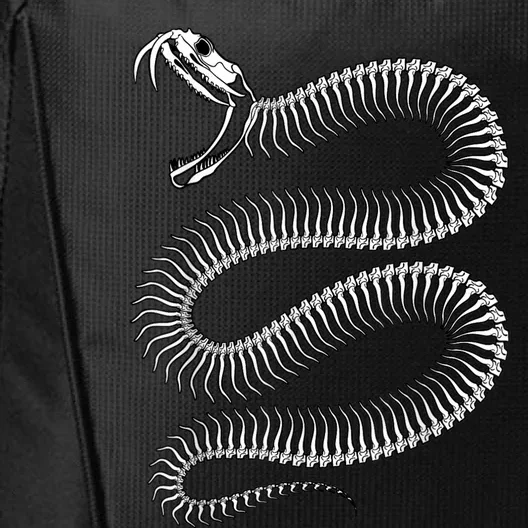 Snake Skeleton Reptile Python Cobra Herpetologist City Backpack