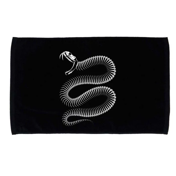 Snake Skeleton Reptile Python Cobra Herpetologist Microfiber Hand Towel